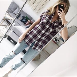 Rails Red and Blue Plaid Button Down Shirt